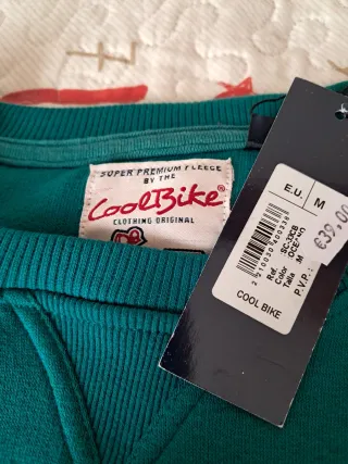 Sudadera CoolBike Hombre Talla M Verde
