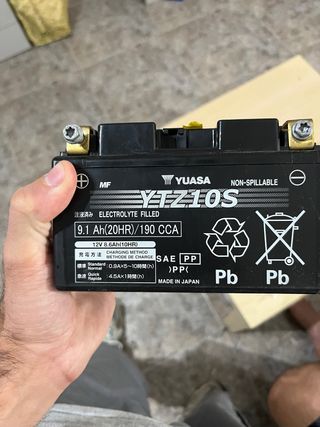 Batería YUASA YTZ10S 9.1Ah 190 CCA Moto