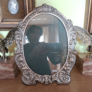 Cornice Portafoto Argento 800 Antica x foto 18x25