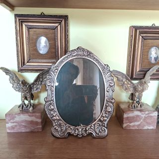 Cornice Portafoto Argento 800 Antica x foto 18x25