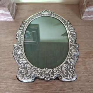 Cornice Portafoto Argento 800 Antica x foto 18x25