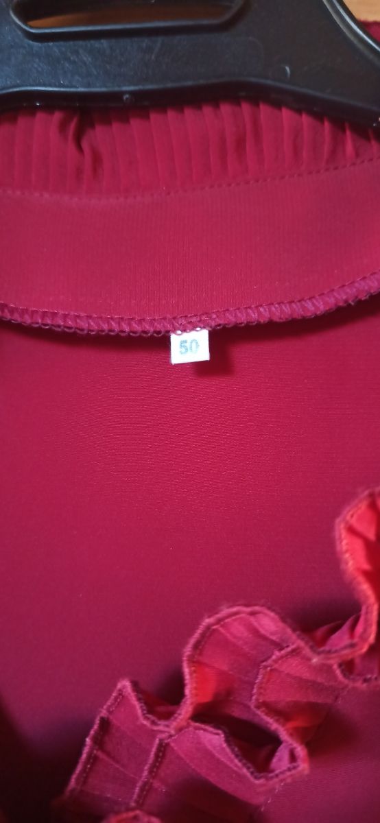 Blusa fusia manga larga talla 50