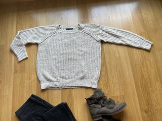 Jersey mujer beige T.38