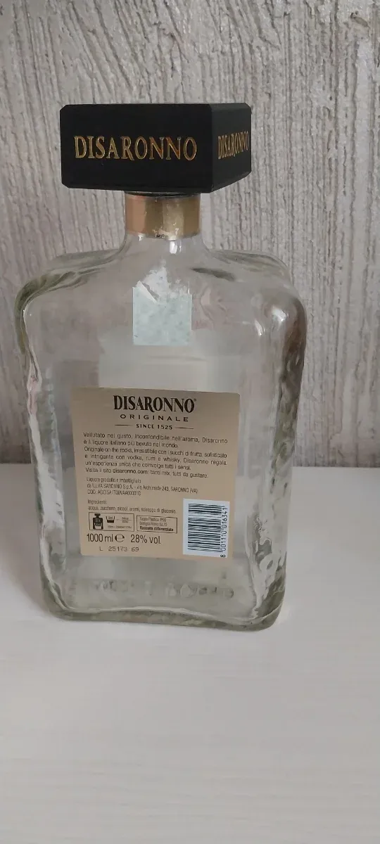 Bottiglia vuota Disaronno