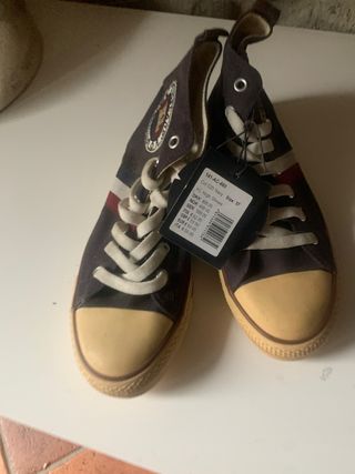 KL High Shoes Blu/Beige Tg 37