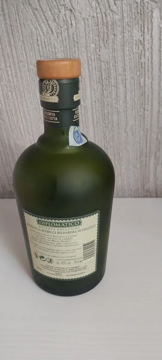 Bottiglia vuota Diplomatico Reserva Exclusiva