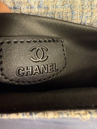 Borsa Chanel Tweed Beige e Blu