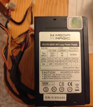 Fuente Alimentación ATX 500W Media Magic