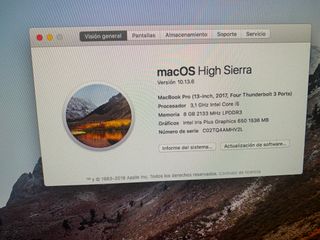 MacBook Pro 13 2017 A1706 (4 Puertos)