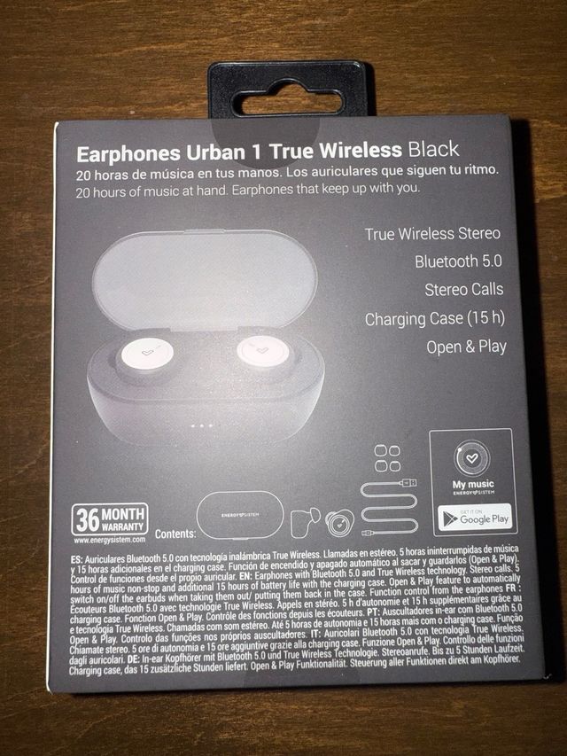 Auricolari Wireless Energy Sistem Urban1 Nero