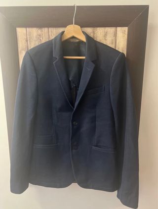Blazer Zara Azul Hombre