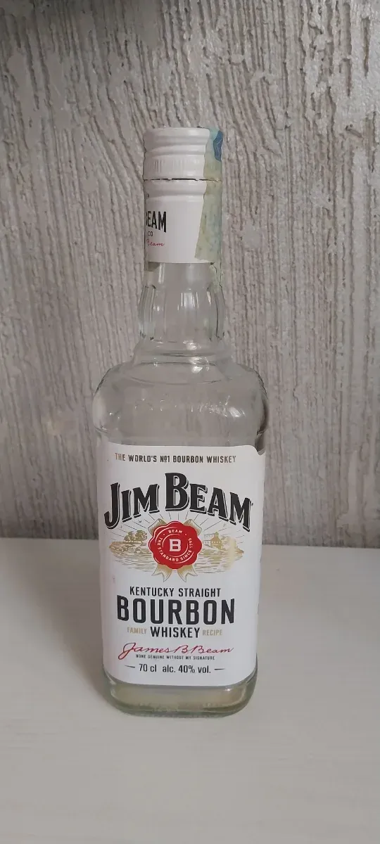Bottiglia vuota Jim Beam Bourbon