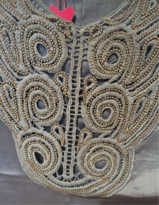 Blusa Flamenco Azul con Bordado