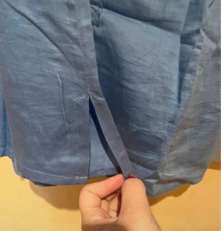 Blusa Flamenco Azul con Bordado