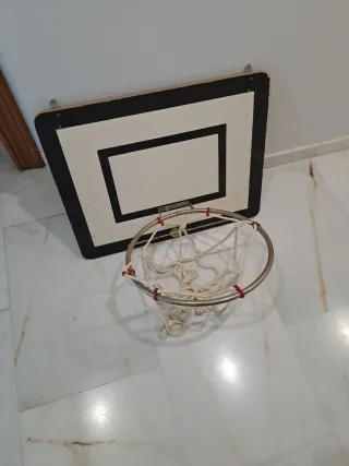 Canasta de baloncesto con red