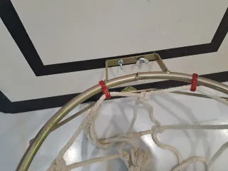 Canasta de baloncesto con red