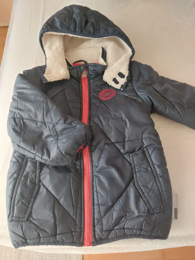 Cazadora niño azul con forro