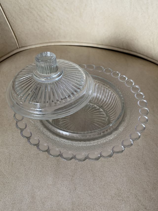 Mantequillero Bombonera de Cristal