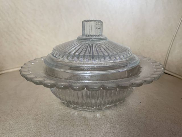 Mantequillero Bombonera de Cristal