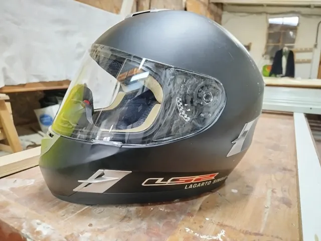 Casco Integral LS2 Lagarto Negro talla XS