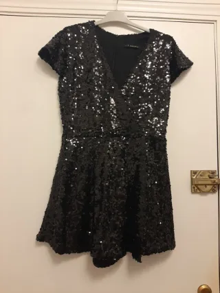 Mono lentejuelas negro