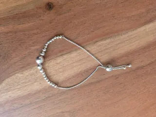 Pulsera Pandora plata cierre deslizante