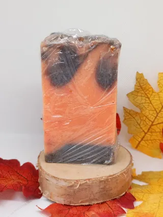 Jabón natural de canela y naranja 
