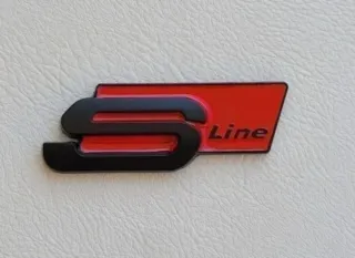 Audi Sline Emblema Logo de Maletero Tapa Trasera 