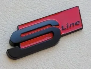 Audi Sline Emblema Logo de Maletero Tapa Trasera 