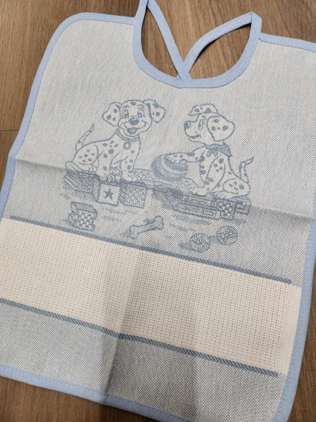 2 Bavaglini Cotone Telaida da Ricamare