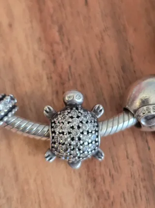 Charm Pandora Tortuga Plata