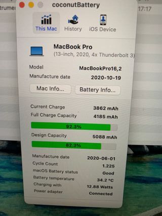 Macbook Pro 13" 2020 Retina touch bar macOs Tahoe