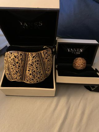 Pulsera y Anillo Yanes Young Alhambra Oro