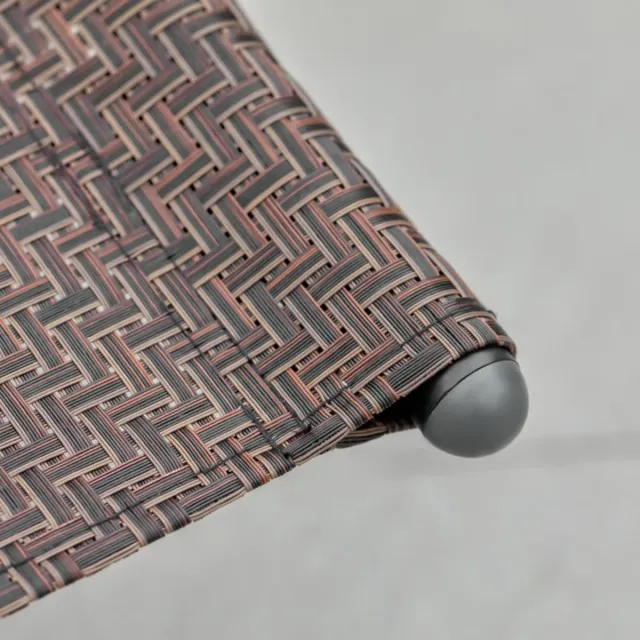 Tumbona Mecedora Exterior Marrón y Negra