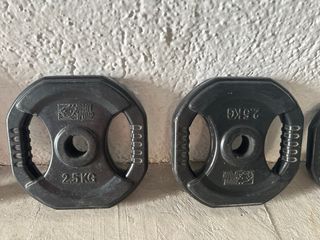 Barra de pesas con discos