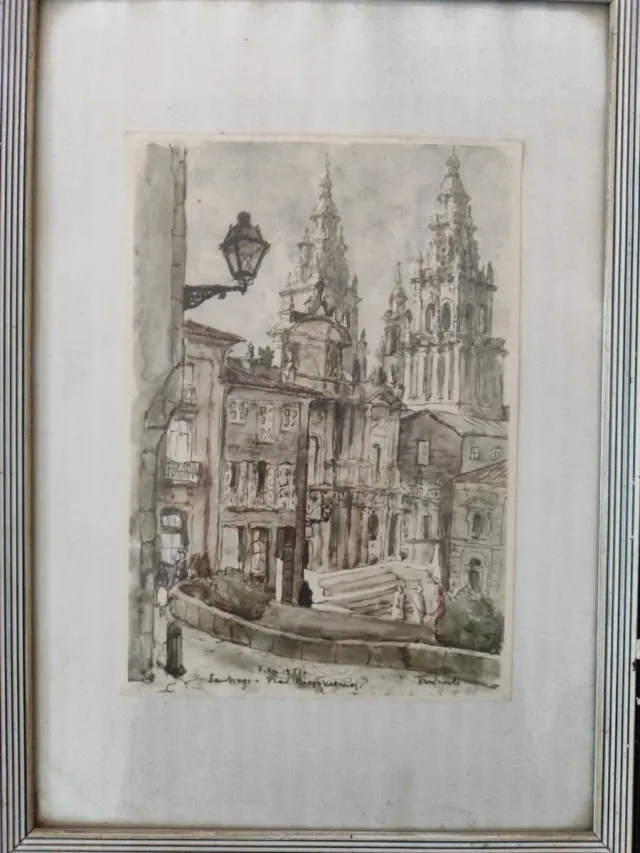 Láminas antiguas de Compostela