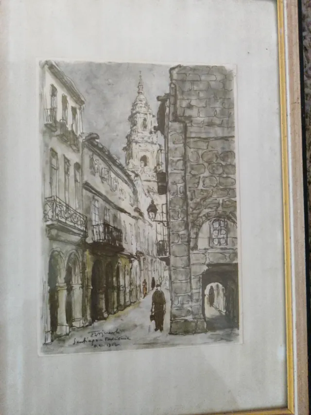 Láminas antiguas de Compostela