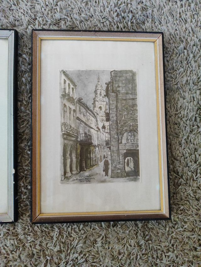 Láminas antiguas de Compostela