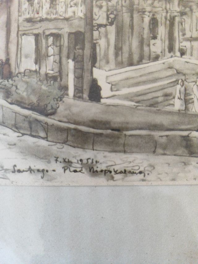 Láminas antiguas de Compostela