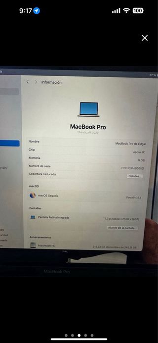 MacBook Pro 13” SSD 256GB