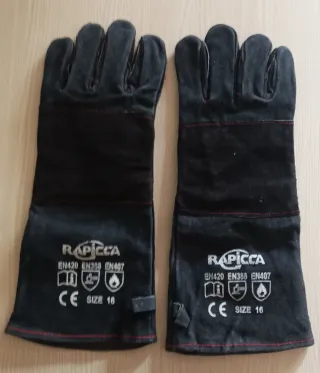 Guantes Rapicca Manejo Animales Cuero Talla 16