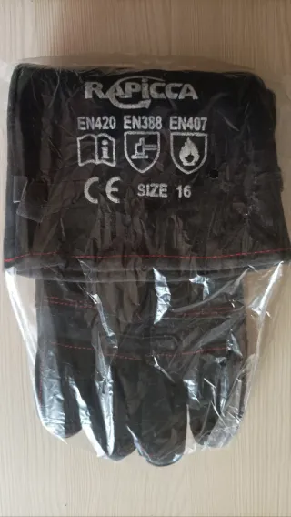 Guantes Rapicca Manejo Animales Cuero Talla 16