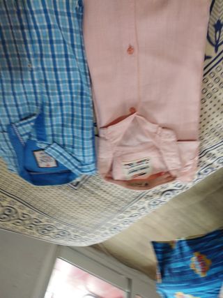 Camisas de algodón XL (Rosa y Azul)