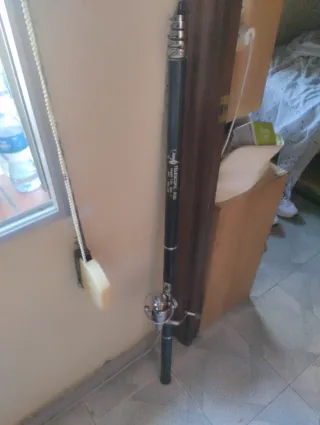 Caña telescópica 7m Evia + carrete 4000 nuevo