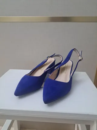Zapatos destalonados azul