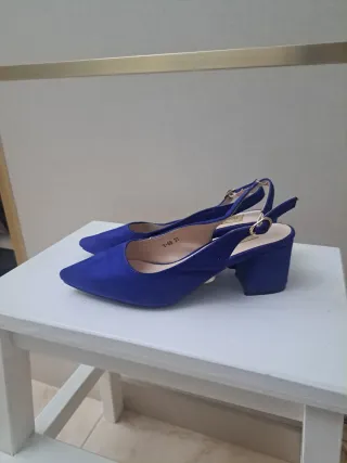 Zapatos destalonados azul