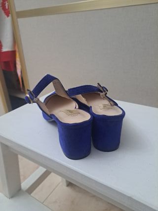 Zapatos destalonados azul