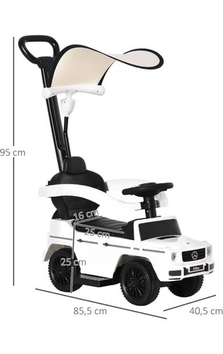 Triciclo Mercedes G-Class Blanco