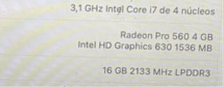 MacBook Pro 16 i7 16GB RAM Radeon Pro 560