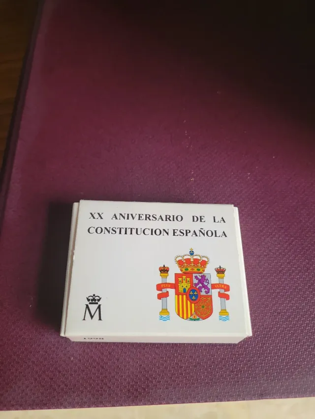 Moneda Plata 1998 XX Aniversario Constitución